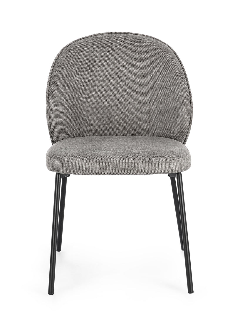bizzotto bizzotto sedia wendy h 83 cm l 54 cm p 60 pz grigio scuro nero ean 8051836573581