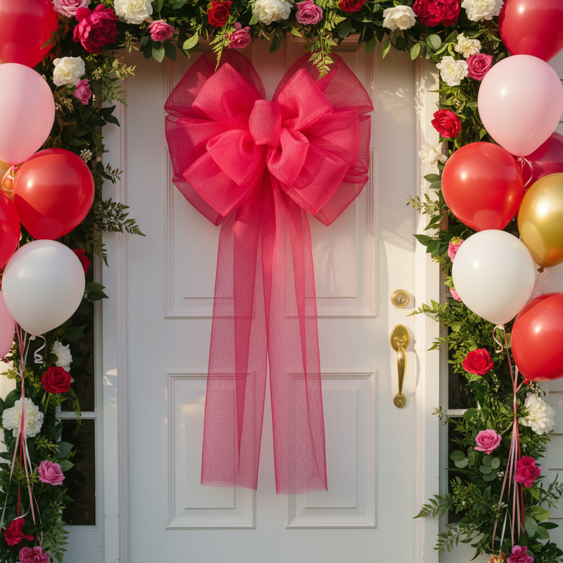 Rotolo Tulle semi-trasparente per bomboniere, decorazioni e fai da te. ARPIMEX rotolo fucsia H 25 cm × 100 mt, rete fine, no sfilacciatura ean 8018318131967