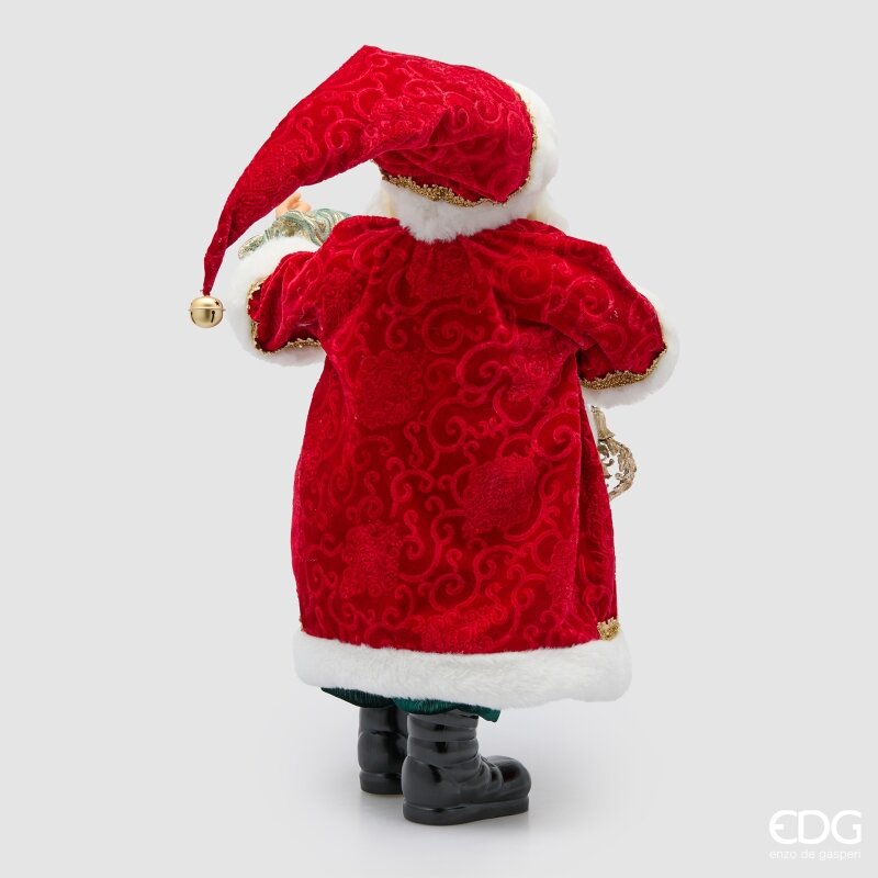 edg enzo de gasperi edg enzo de gasperi babbo natale h61 cm rosso decorazione natalizia ean 8059824720986