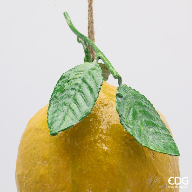 edg enzo de gasperi edg enzo de gasperi decoro limone da appendere pianta artificiale h 25 cm l 12 x 16 cm giallo ean 8059824628824
