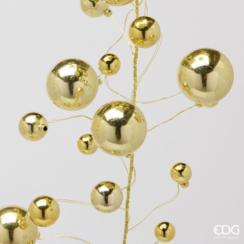 edg enzo de gasperi edg enzo de gasperi festone natalizio palle mix gold 100 elementi h180 cm oro decorazione di natale ean 8059824700872