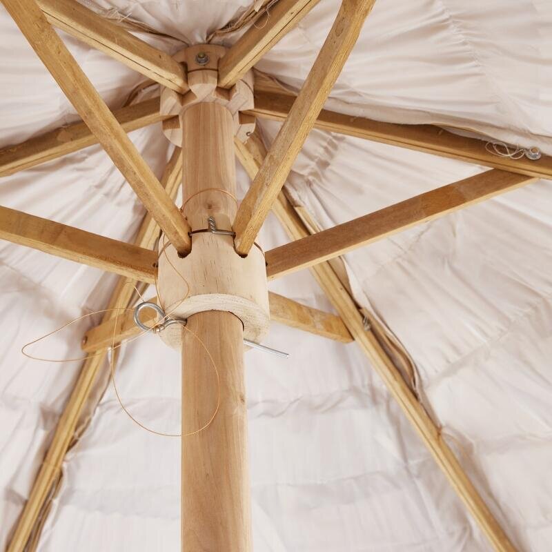 edg enzo de gasperi edg enzo de gasperi ombrellone da esterno in paglia champagne d 200 cm h 240 cm ean 8059824348913