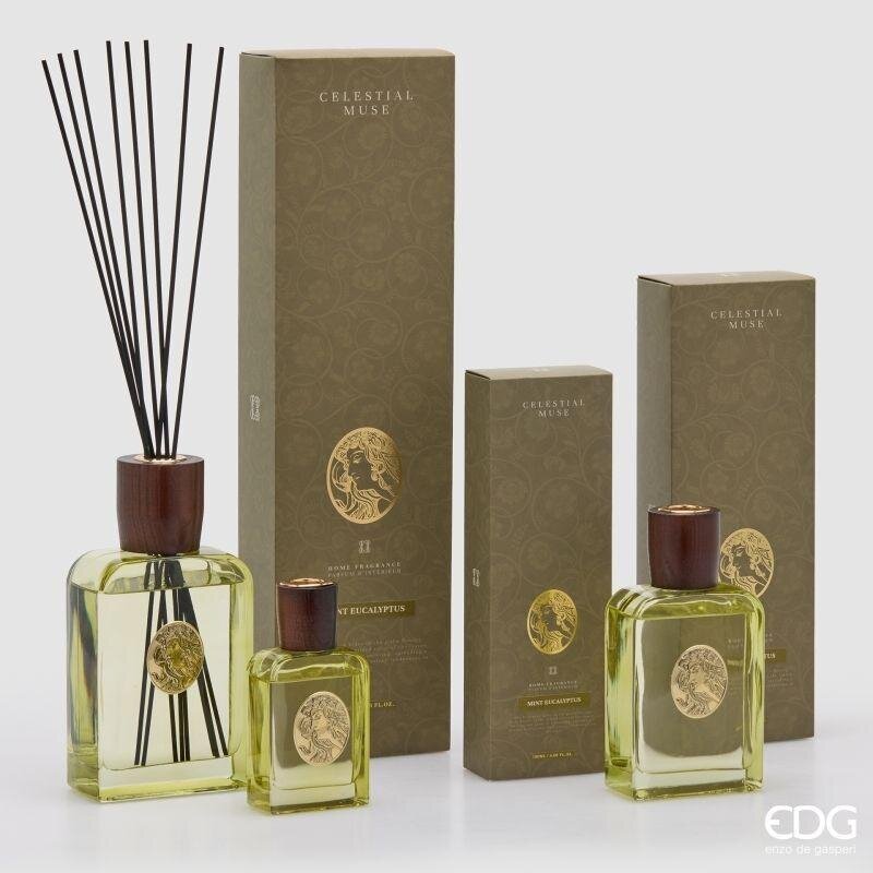 edg enzo de gasperi edg enzo de gasperi profumatore ambiente bottiglia diva 120 ml menta ed eucalipto diffusore fragranza design elegante ean 8059824656124