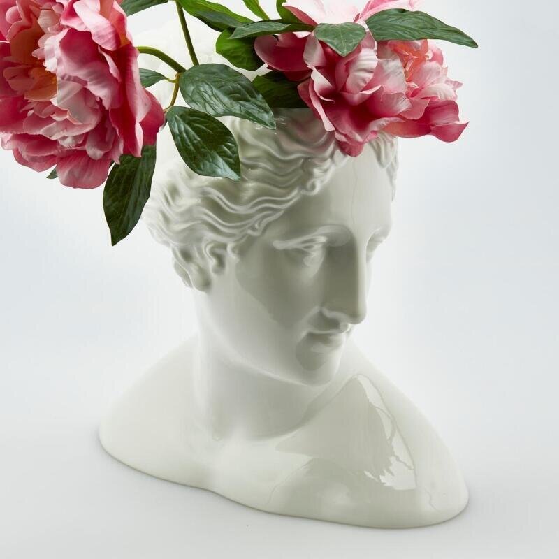 edg enzo de gasperi edg enzo de gasperi vaso testa paolina 34x23 cm h 36 cm white vaso decorativo design artistico elegante ean 8059824227799