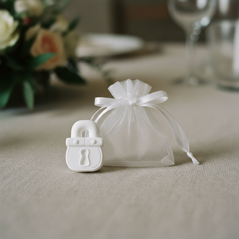 Scena 1 – Bomboniera matrimonio su lino