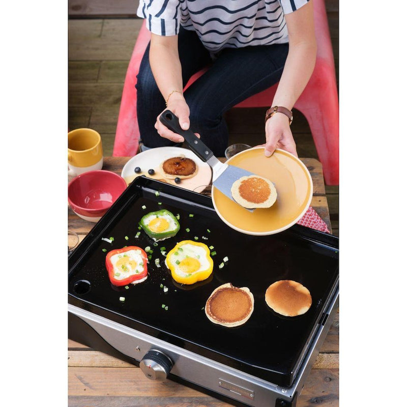 le marquier le marquier plancha elettrica la petite francaise 150 duo in acciaio piastra da cucina professionale ean 3339380176881