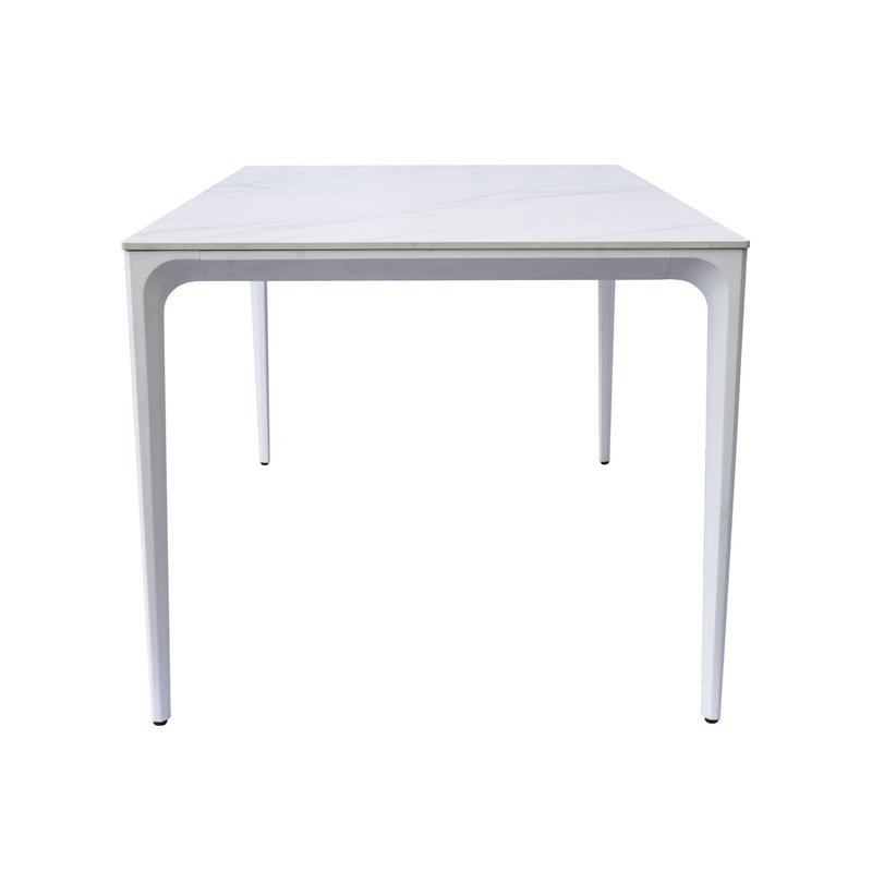 moia greenwood moia greenwood tavolo alghero 180 x 90 cm in alluminio bianco con piano in gres bianco tavolo outdoor design moderno ean 8013054837951