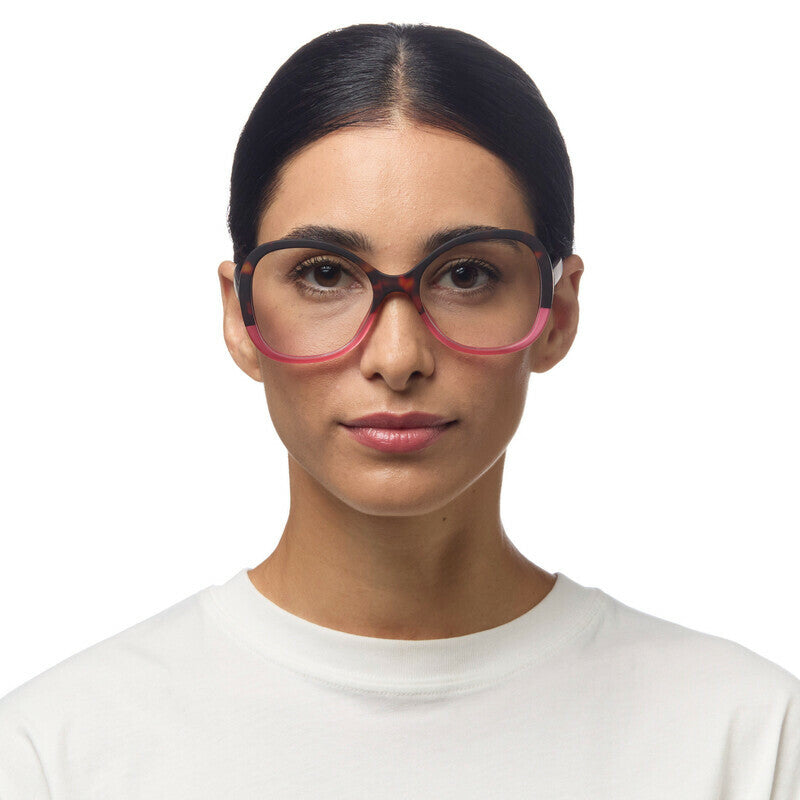 okkia okkia occhiale da lettura mod verona premontato butterfly soft touch spring anti luce blu havana pink diottrie 1 00 ean 8056211374708