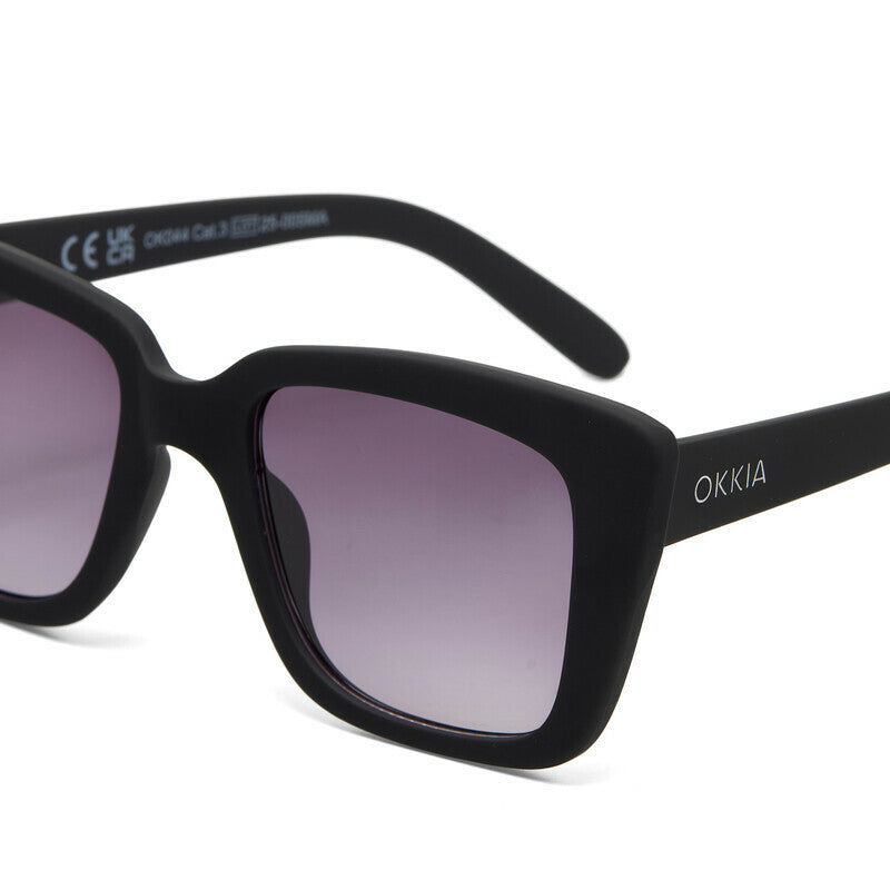 okkia okkia occhiale da sole premontato mod elba soft touch black lenti black ean 8056211371219