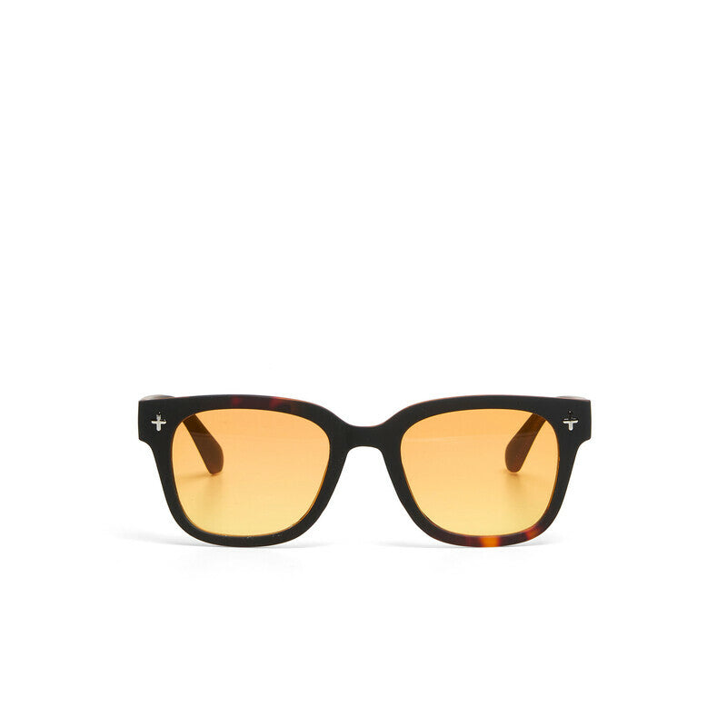 okkia okkia occhiale da sole premontato mod giovanni translucid havana black soft touch con lenti giallo