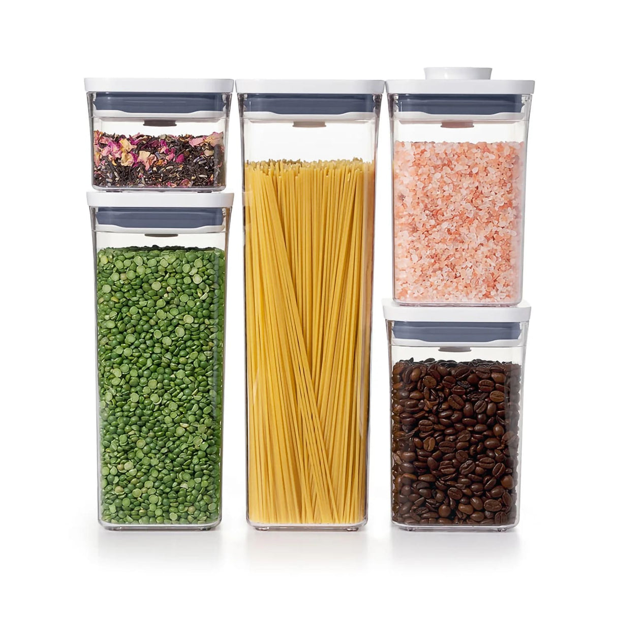 oxo oxo set 5 contenitori good grips pop 2 0 container 0 4 lt 1 1 lt 1 7 lt 2 1 lt ean 719812685151