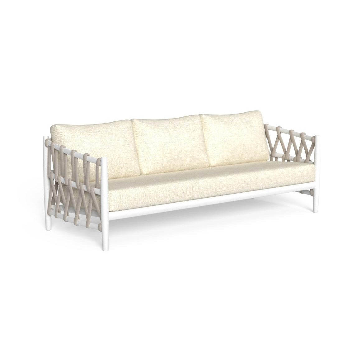 talenti talenti salotto tess set sofa 2 poltrone living e tavolo caffe d60 bianco