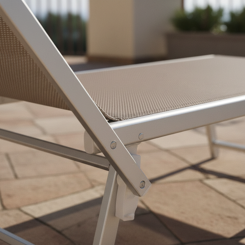 moia greenwood moia greenwood lettino mare con tettuccio in alluminio e textilene tortora lettino spiaggia regolabile design resistente ean 8013054124570