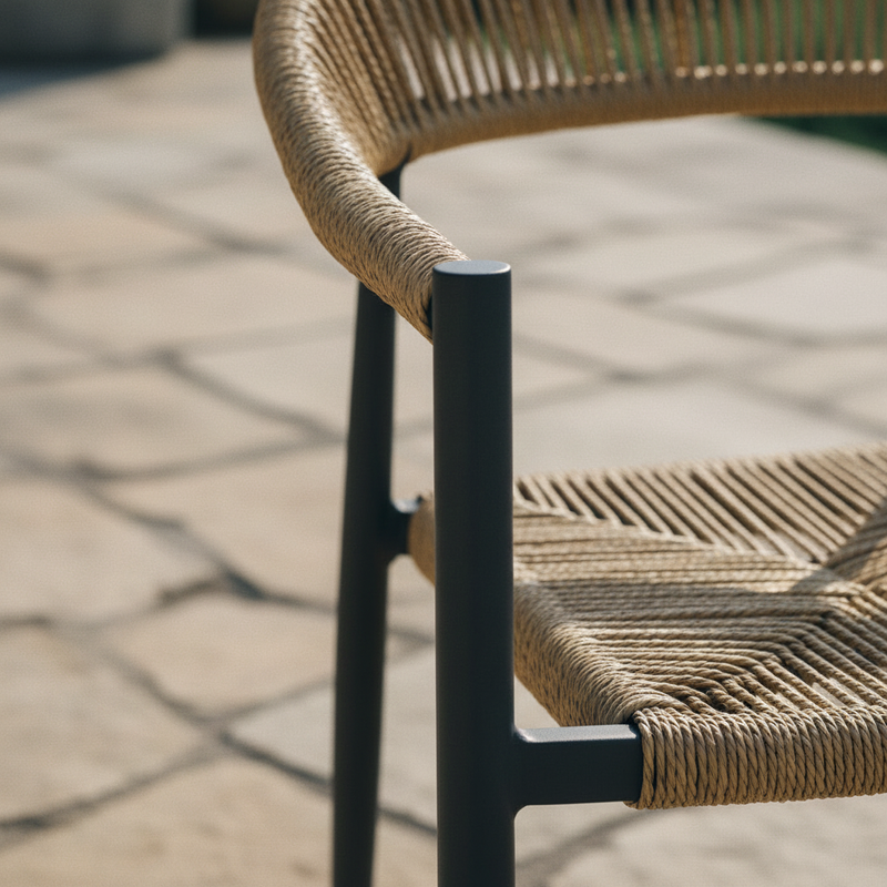 moia greenwood moia greenwood poltrona milano alluminio antracite con corda paglia ean 8013054830969