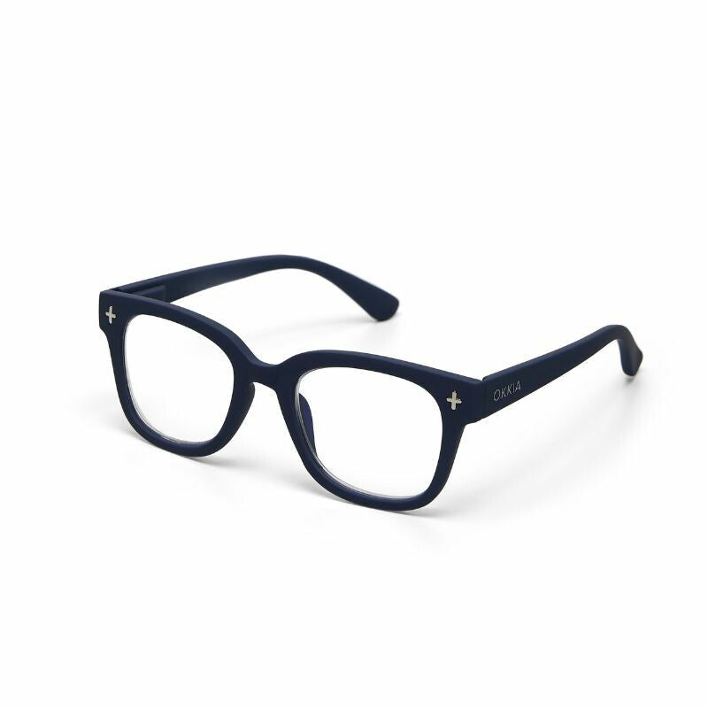 okkia okkia occhiale da lettura mod giovanni premontato soft touch spring anti luce blu magframe midnight diottrie 2 00 ean 8056211370731