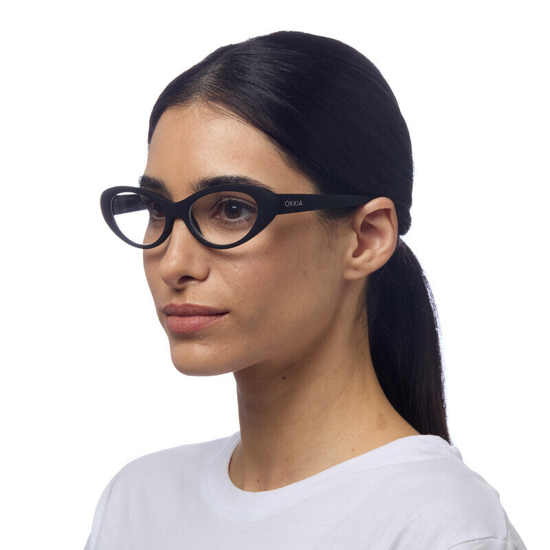 okkia okkia occhiale da lettura mod lina cat eye nero diottrie 1 00 ean 8055773199903