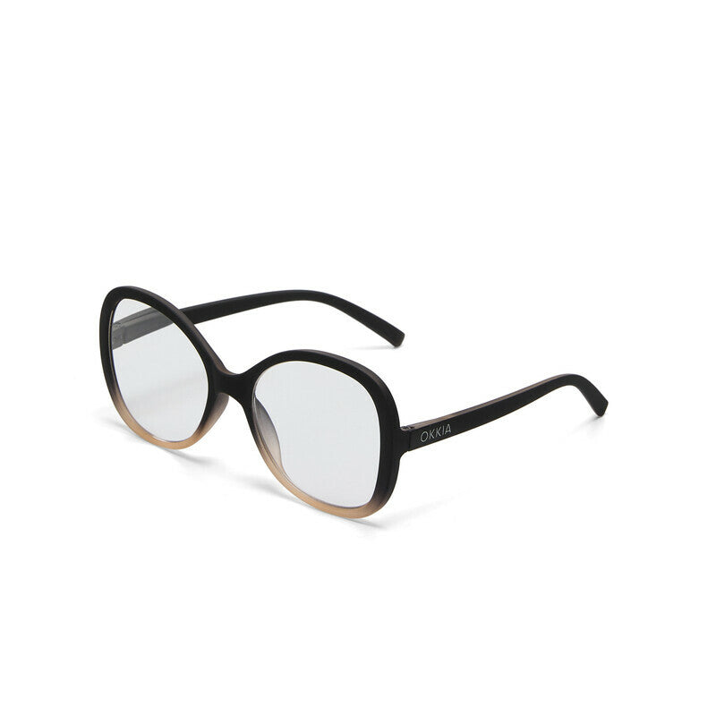 okkia okkia occhiale da lettura mod verona premontato butterfly soft touch spring anti luce blu rosa nero diottrie 1 50 ean 8056211373961