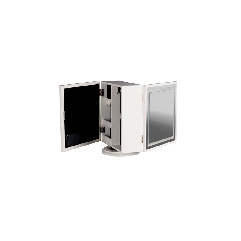 regalo italiano regalo italiano specchio portagioie con led in mdf 30 x 18 x 33 cm organizer gioielli con specchio ean 8021785733855