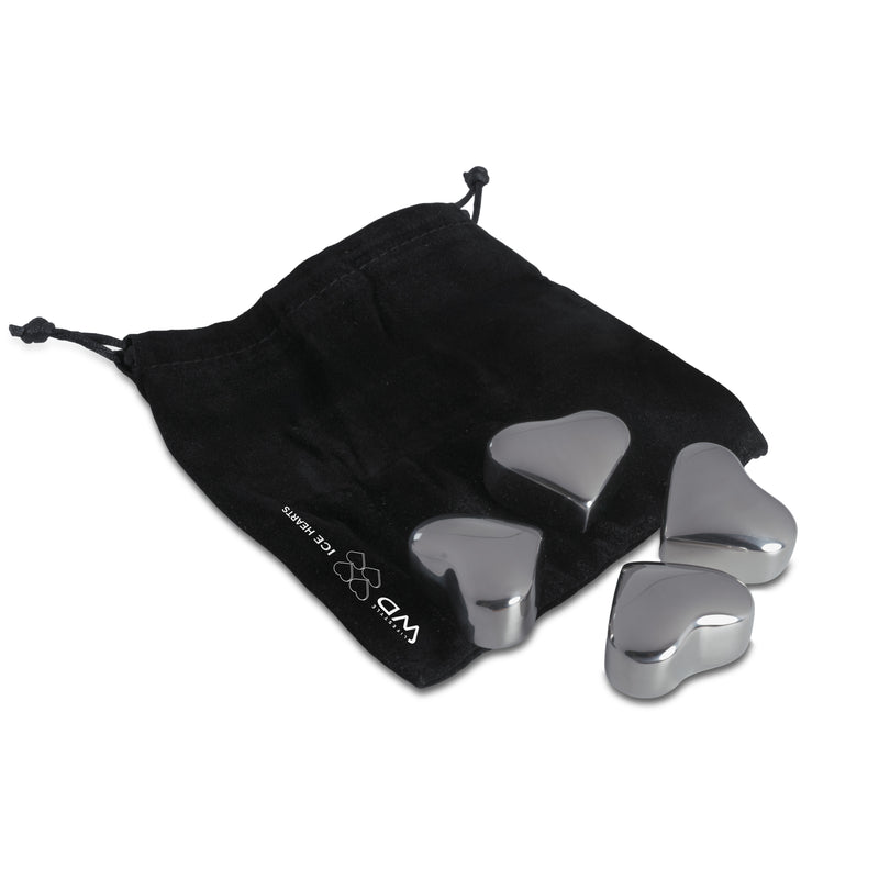 wd lifestyle wd lifestyle set 4 cuori raffredda drink acciaio inox riutilizzabili ean 8055035684239