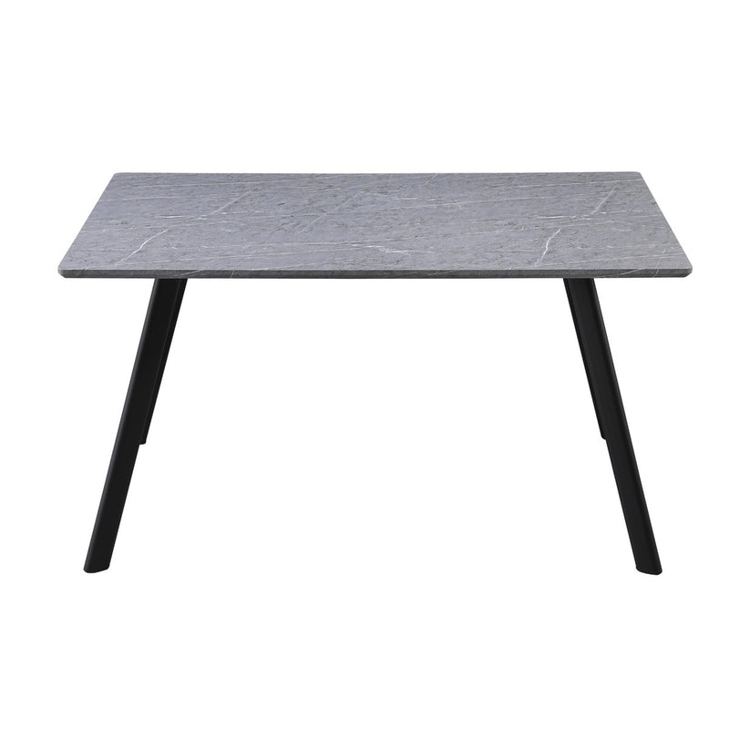 di mo commerciale di mo commerciale tavolo fisso paros 140 x 80 cm h 75 cm piano grigio pietra con gambe in metallo nero ean 8010402496471