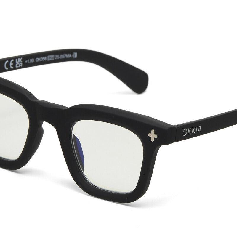 okkia okkia occhiale da lettura mod firenze premontato soft touch black diottrie 2 00 ean 8056211374753