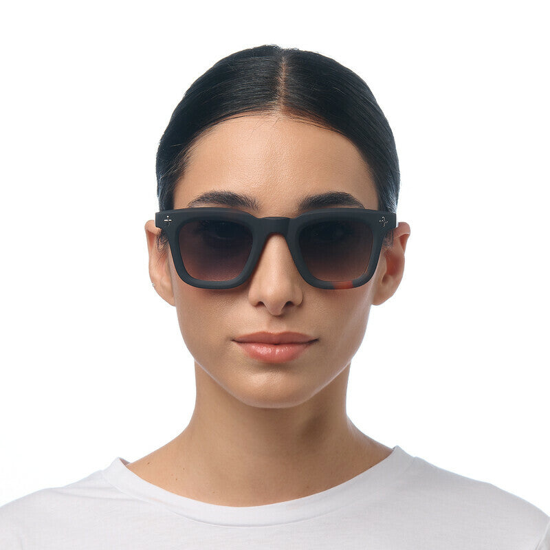 okkia okkia occhiale da sole premontato mod firenze soft touch black havana lenti green ean 8056211375743