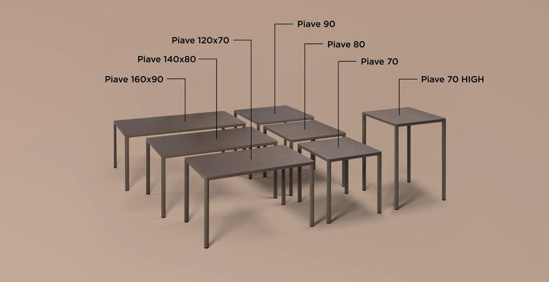 nardi nardi piave 70 high tavolo quadrato verniciato tortora lamin materia tortora ean 8010352555792