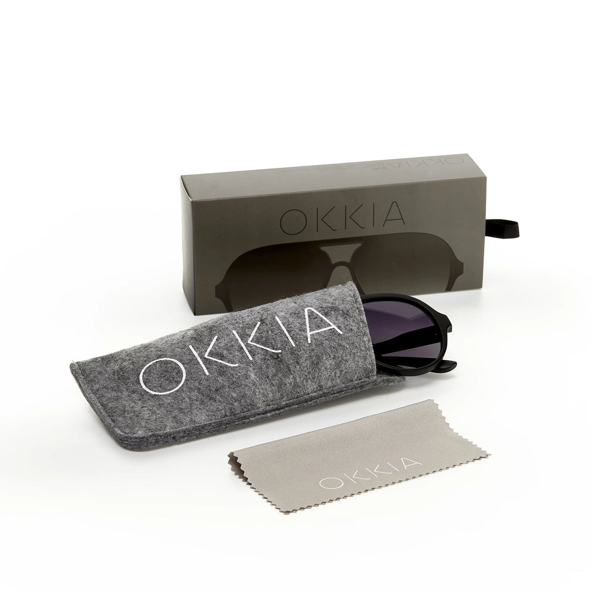 okkia okkia occhiale da sole premontato a forma di goccia mod alessio black ean 8055773193680