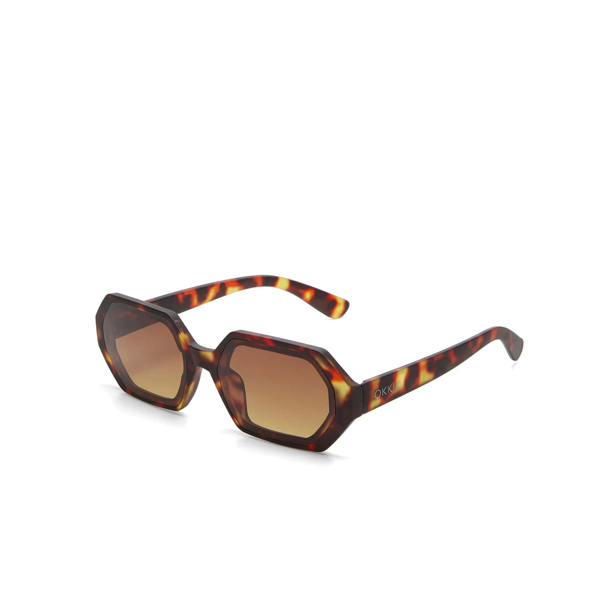 okkia okkia occhiale da sole premontato esagonale mod andrea classic havana ean 8055773198098