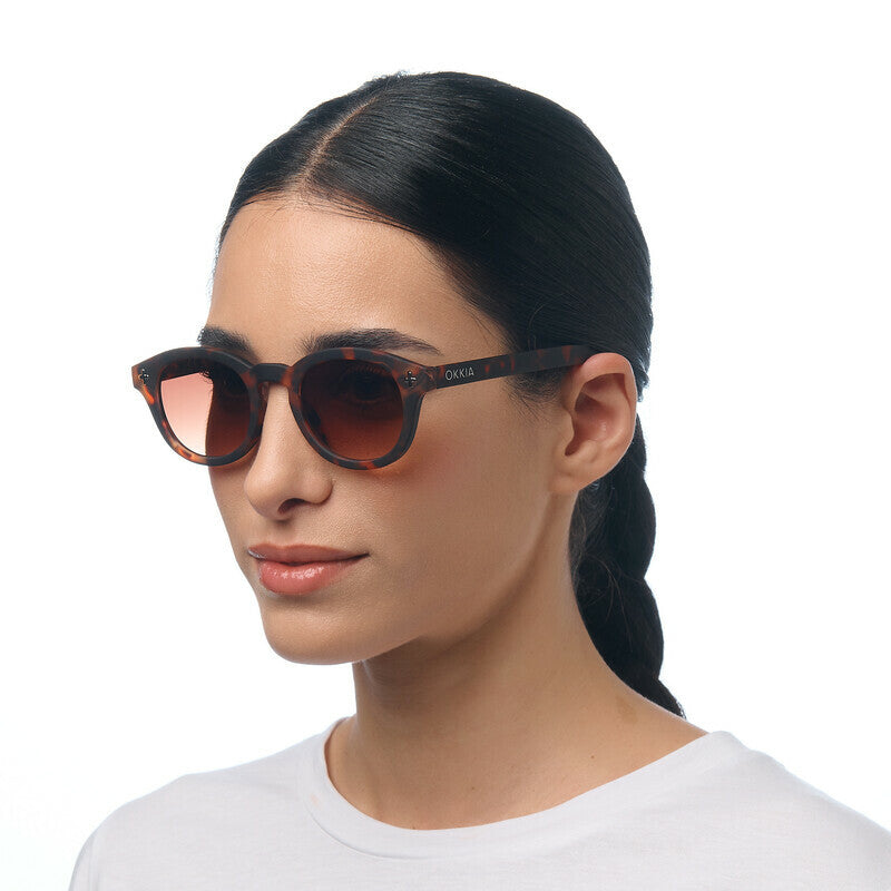okkia okkia occhiale da sole premontato mod milano soft touch classic havana lenti brown ean 8056211375644