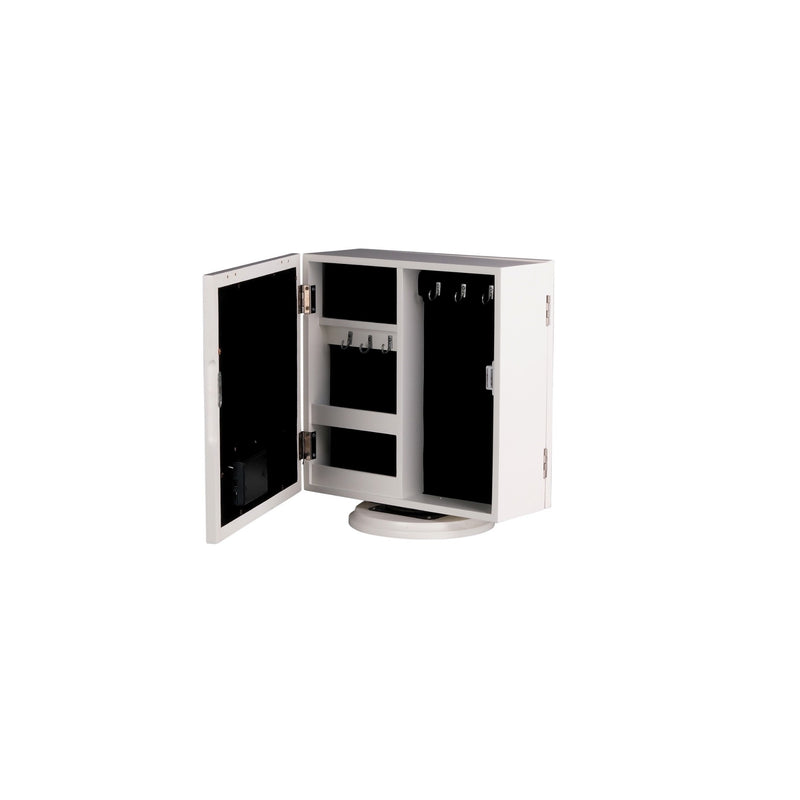 regalo italiano regalo italiano specchio portagioie con led in mdf 30 x 18 x 33 cm organizer gioielli con specchio ean 8021785733855
