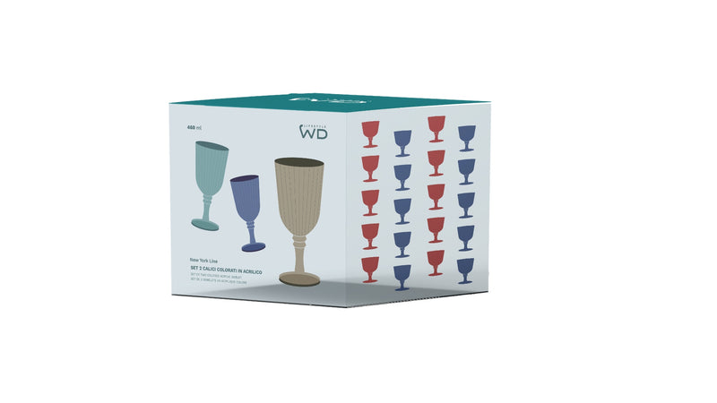 wd lifestyle wd lifestyle set 2 calici in acrilico 460 ml turchese ean 8033040745077