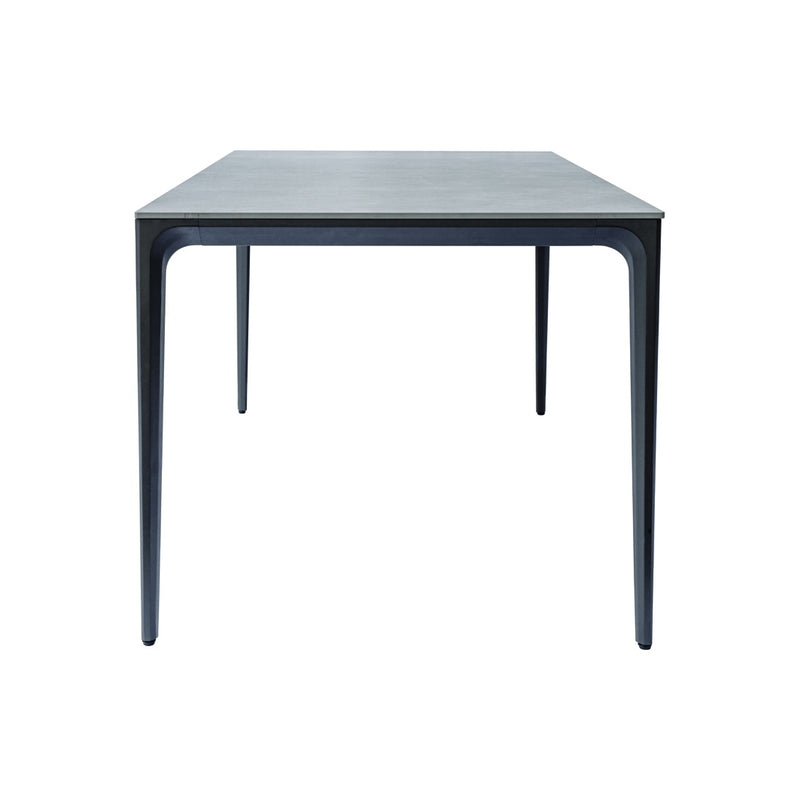 moia greenwood moia greenwood tavolo alghero 180 x 90 cm in alluminio antracite con piano in gres grigio tavolo outdoor design moderno ean 8013054837944