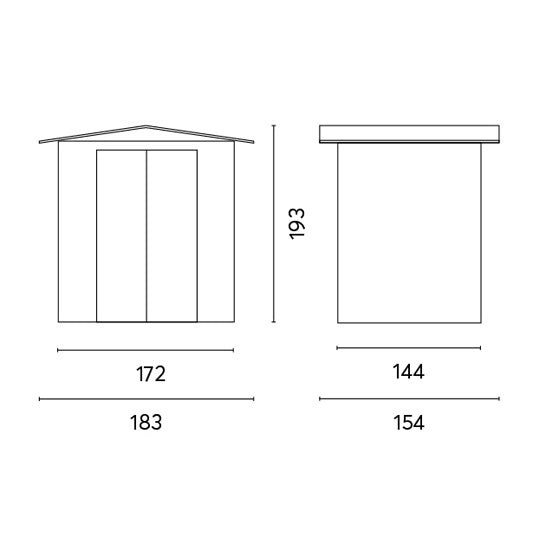 moia greenwood moia greenwood casetta da giardino a due falde 183 x 154 cm box ricovero attrezzi resistente per esterno ean 8013054832338