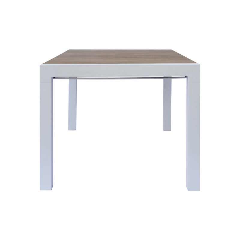 moia greenwood moia greenwood tavolo arenzano allungabile 211 276 x 100 cm in alluminio bianco con piano effetto legno design moderno ean 8013054838033