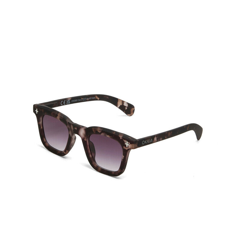 okkia okkia occhiale da sole premontato mod firenze soft touch dirty havana lenti black ean 8056211375767