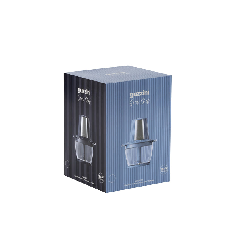 guzzini guzzini tritatutto elettrico sous chef antracite trita alimenti compatto design moderno per cucina ean 8008392424130