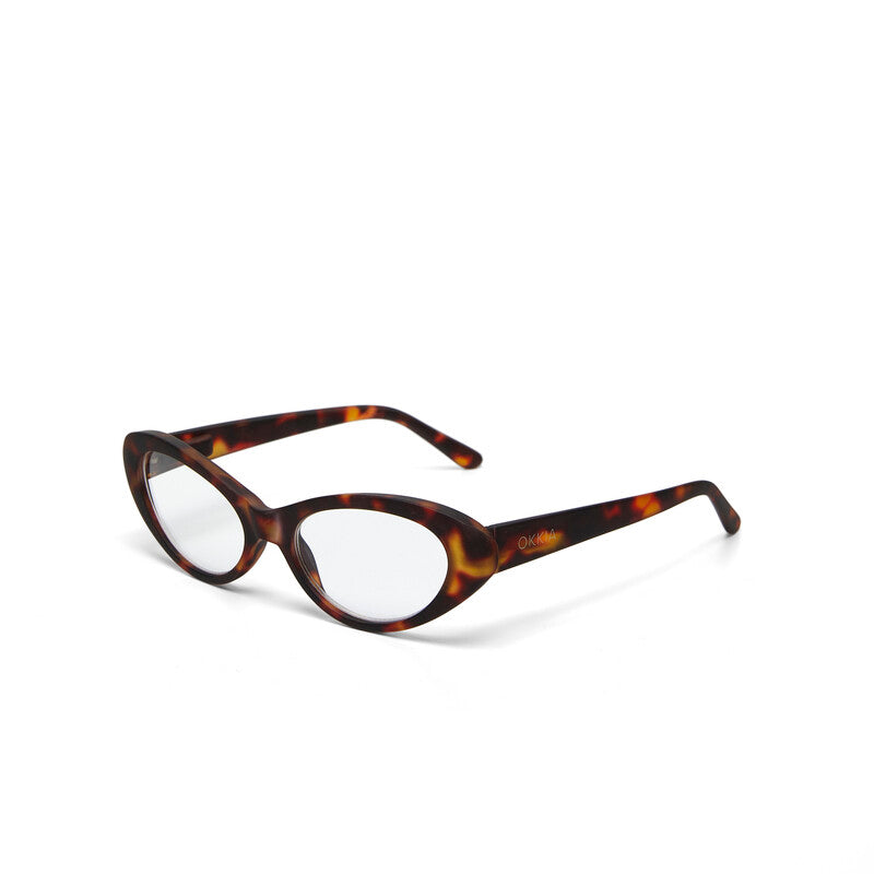 okkia okkia occhiale da lettura mod lina cat eye classic havana diottrie 2 50