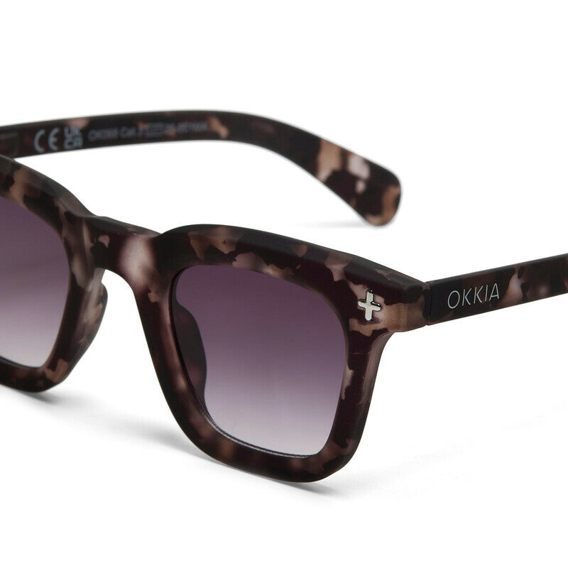 okkia okkia occhiale da sole premontato mod firenze soft touch dirty havana lenti black ean 8056211375767