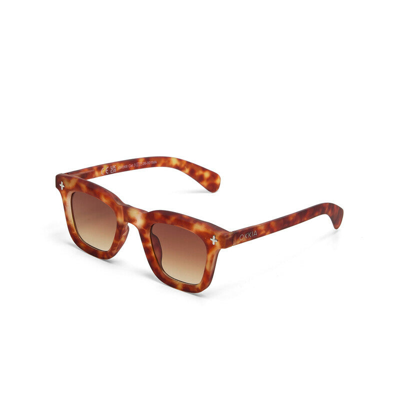 okkia okkia occhiale da sole premontato mod firenze soft touch sahara havana lenti brown ean 8056211375750