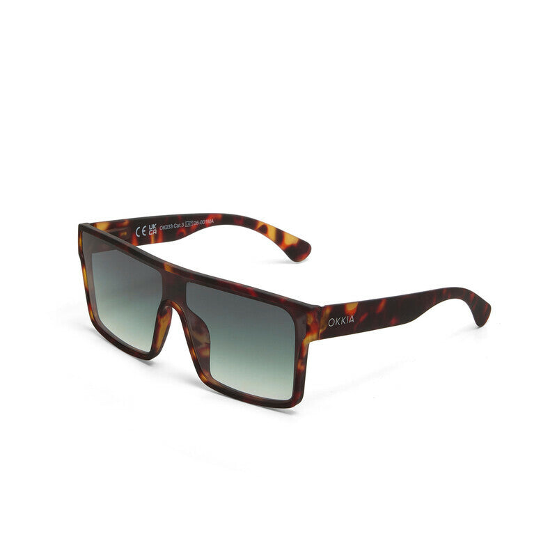 okkia okkia occhiale da sole premontato mod tokyo soft touch classic havana lenti verde ean 8056211375187