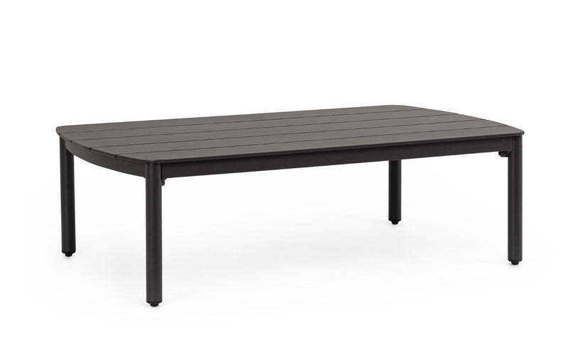 Bizzotto Fenix Loungegarnitur Anthrazit – 3-Sitzer Sofa, 2 Sessel und Beistelltisch Outdoor