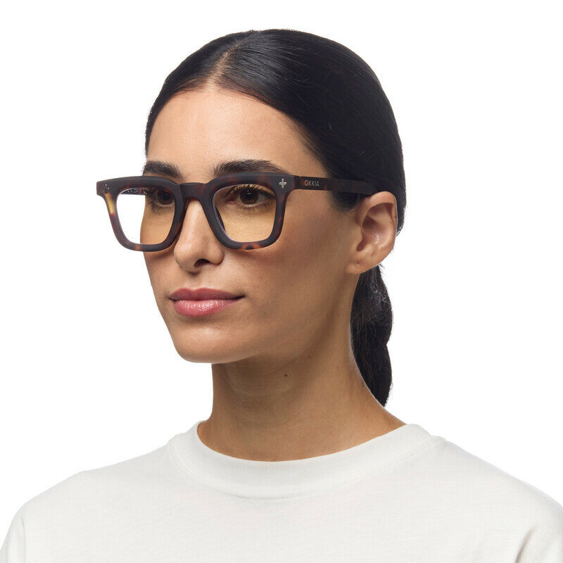 okkia okkia occhiale da lettura mod firenze premontato soft touch classic havana diottrie 2 00 ean 8056211374807