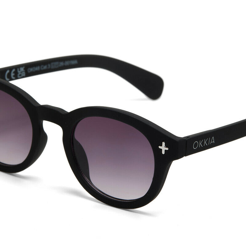 okkia okkia occhiale da sole premontato mod milano soft touch black lenti black ean 8056211375637