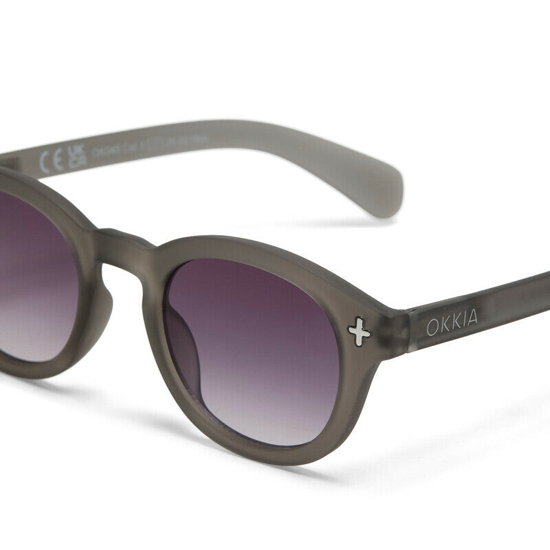 okkia okkia occhiale da sole premontato mod milano soft touch traslucent smoke lenti black ean 8056211375699