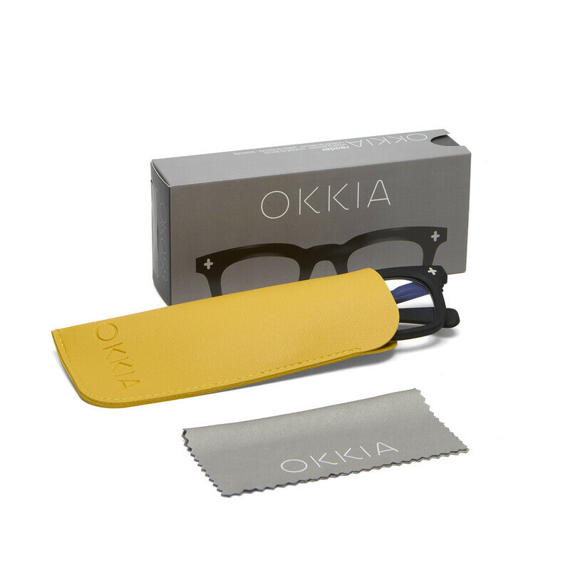 okkia okkia occhiale da lettura mod firenze premontato soft touch black diottrie 1 00 ean 8056211374739