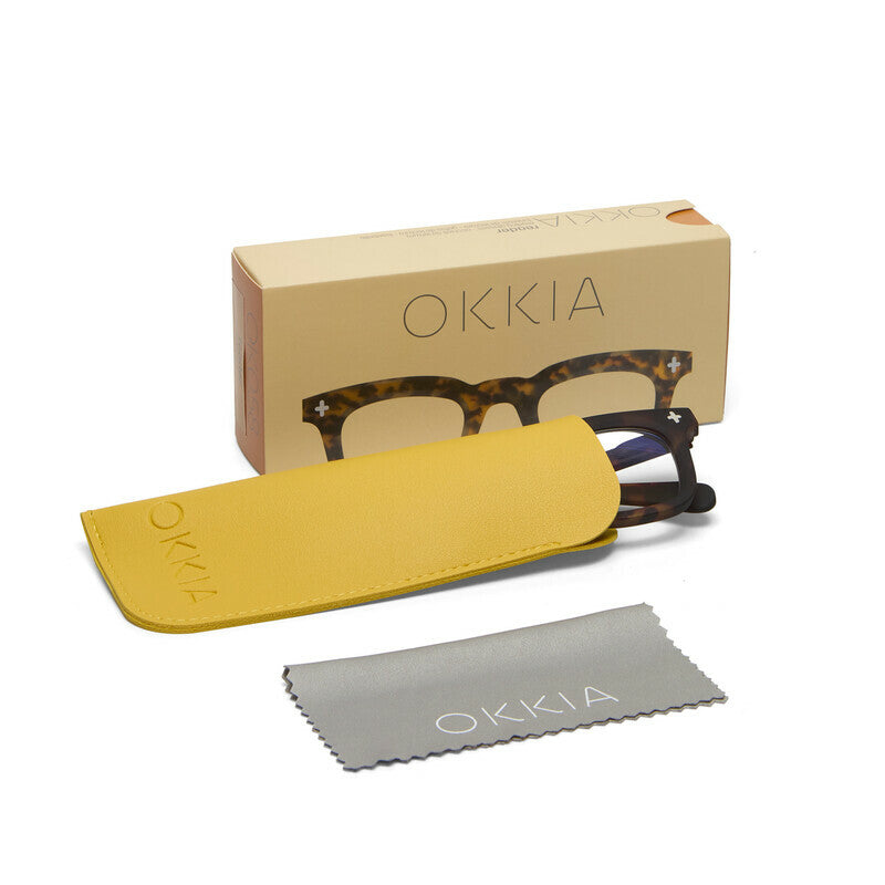 okkia okkia occhiale da lettura mod firenze premontato soft touch classic havana diottrie 2 50 ean 8056211374814