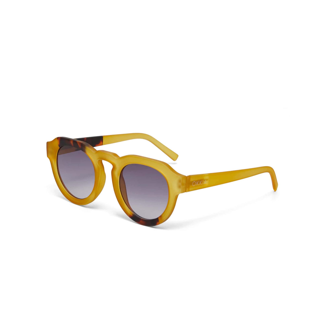 okkia okkia occhiale da sole premontato mod zeno yellow with 3 points havana ean 8055773197237