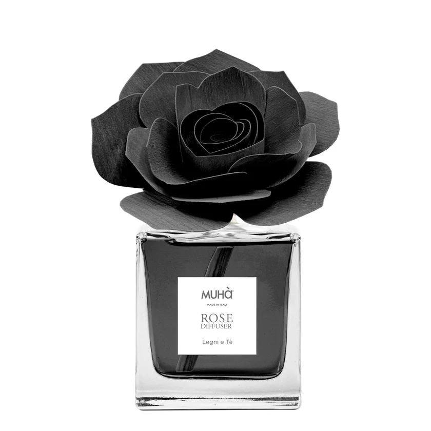 Muhà Raumduft-Diffusor Rosa Schwarz Hölzer und Tee 100 ml