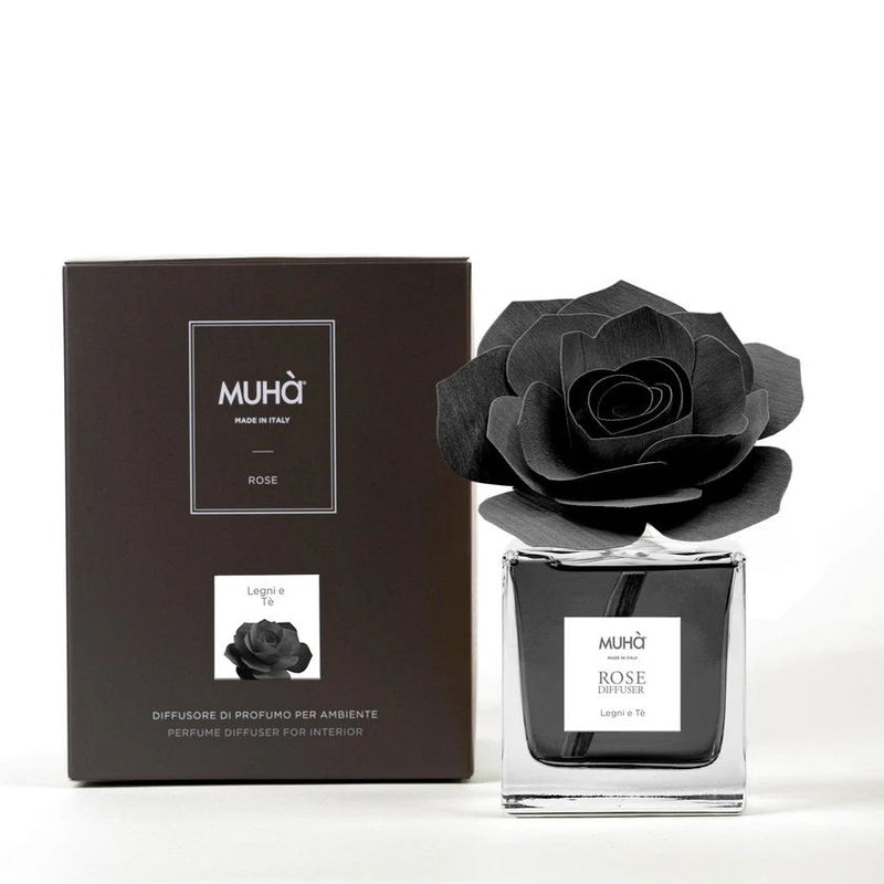 Muhà Raumduft-Diffusor Rosa Schwarz Hölzer und Tee 100 ml